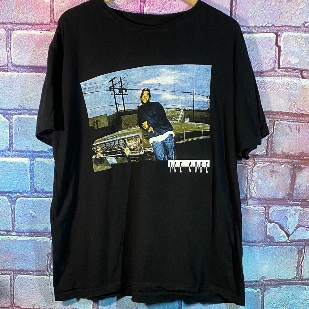 Ice Cube Graphic T Shirt Men’s XL Black Hip Hop Rap Music Tee